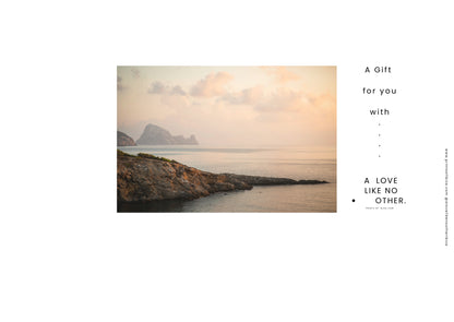 A love like no Other-Prints of Ibiza . Gift Card