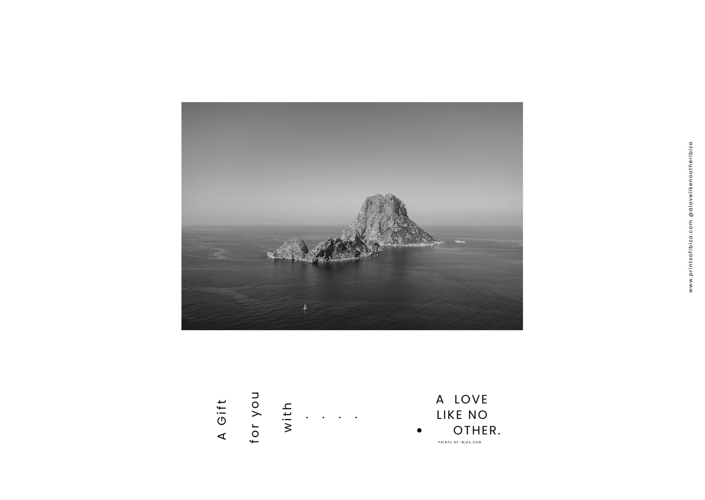 A love like no Other-Prints of Ibiza . Gift Card