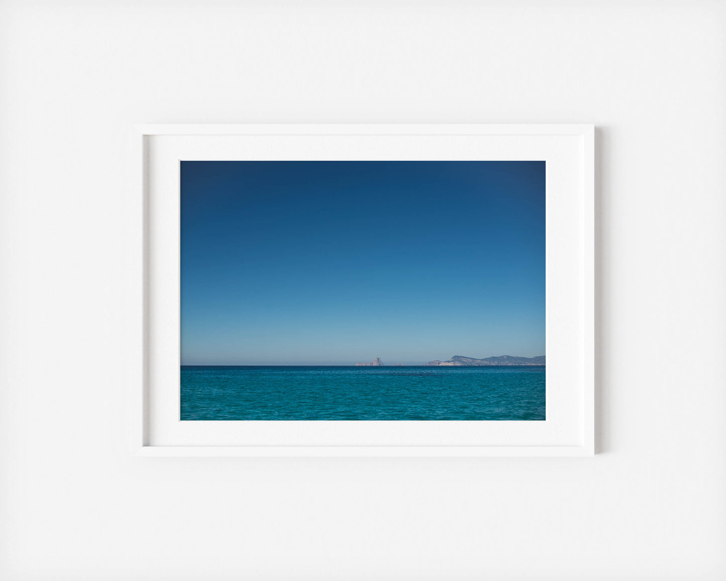 BLUE VEDRA Landscape White Frame