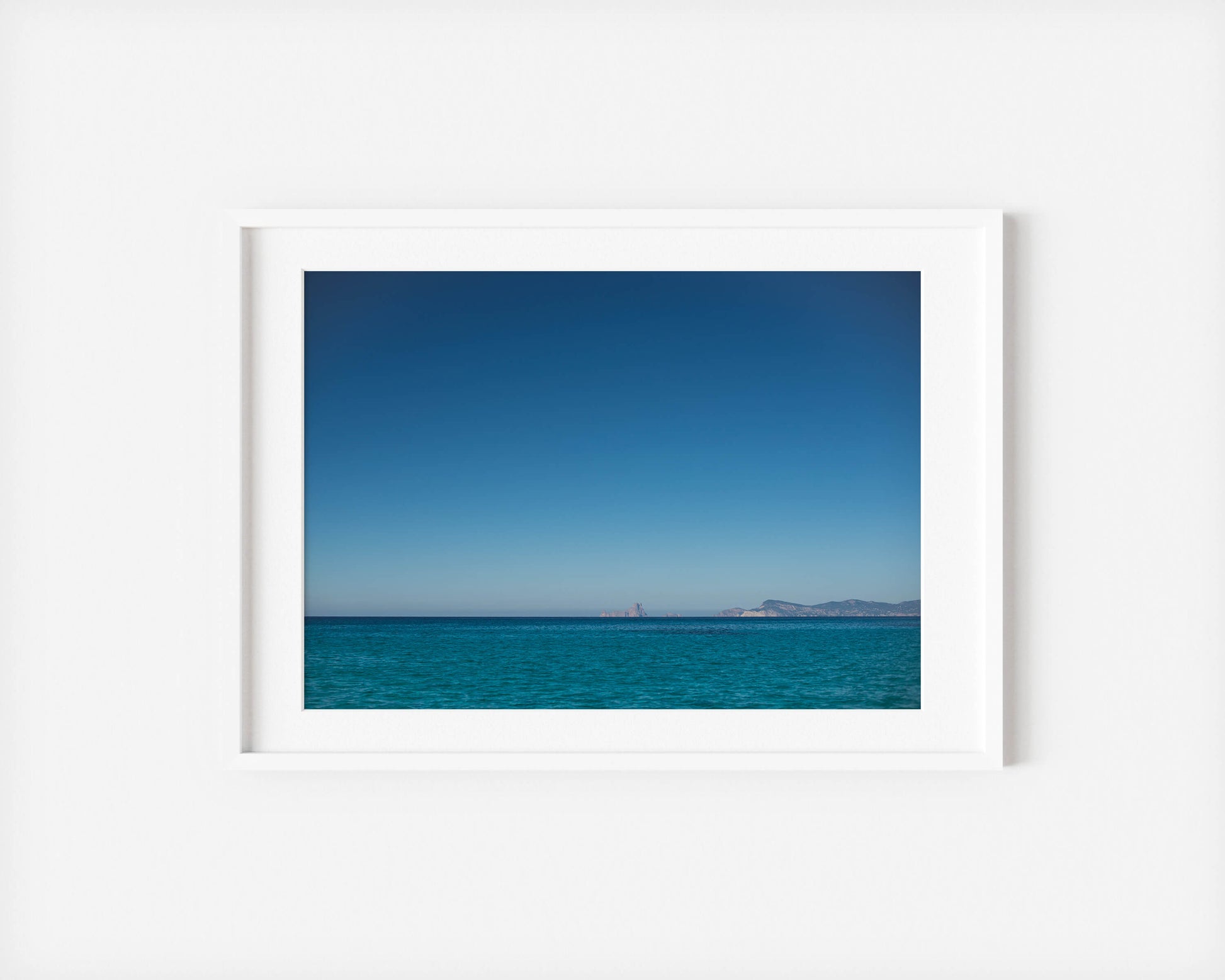 BLUE VEDRA Landscape White Frame