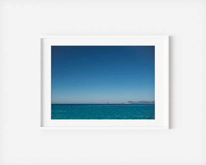 BLUE VEDRA Landscape White Frame