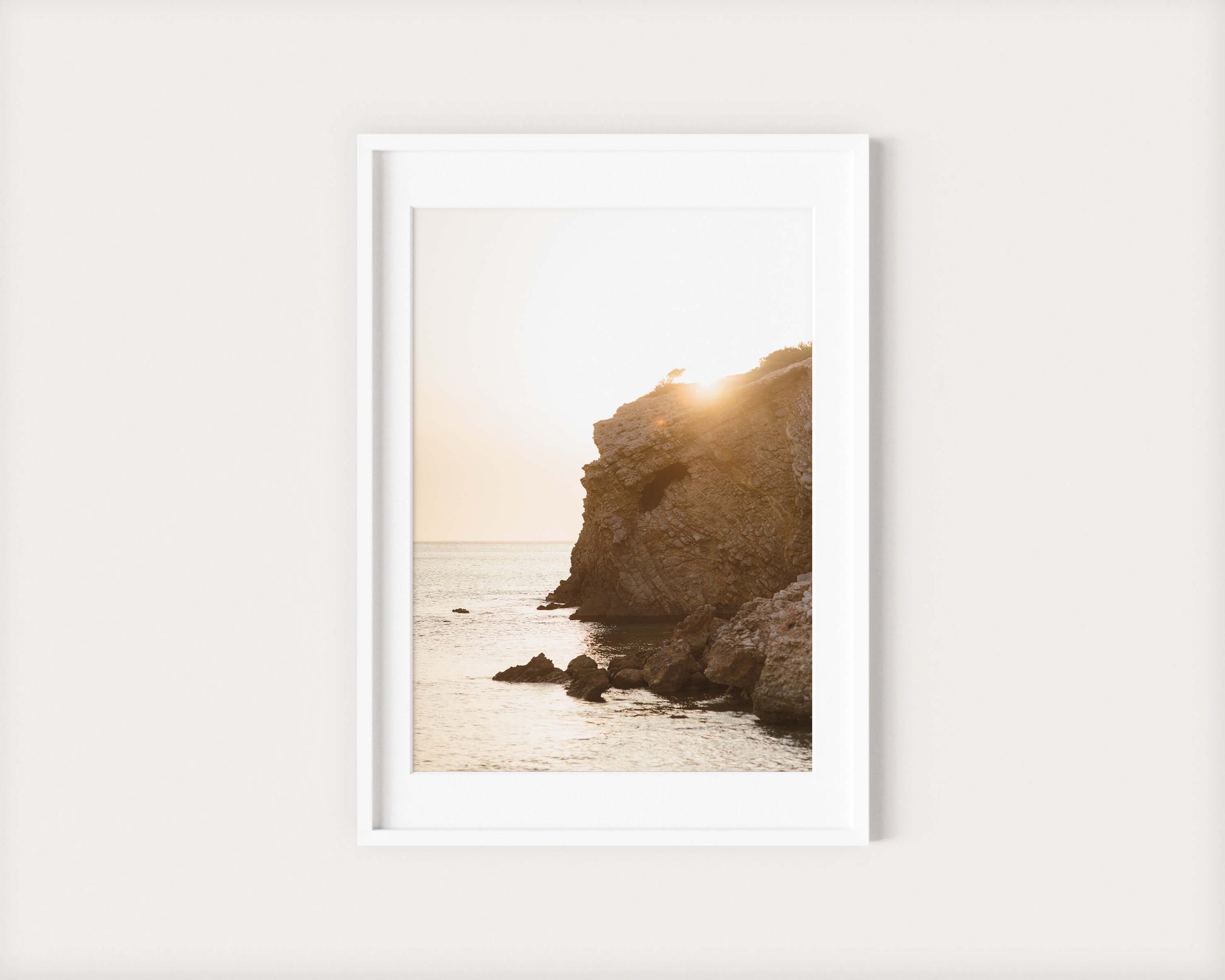 ES CODOLAR SUNSET Portrait White Framed