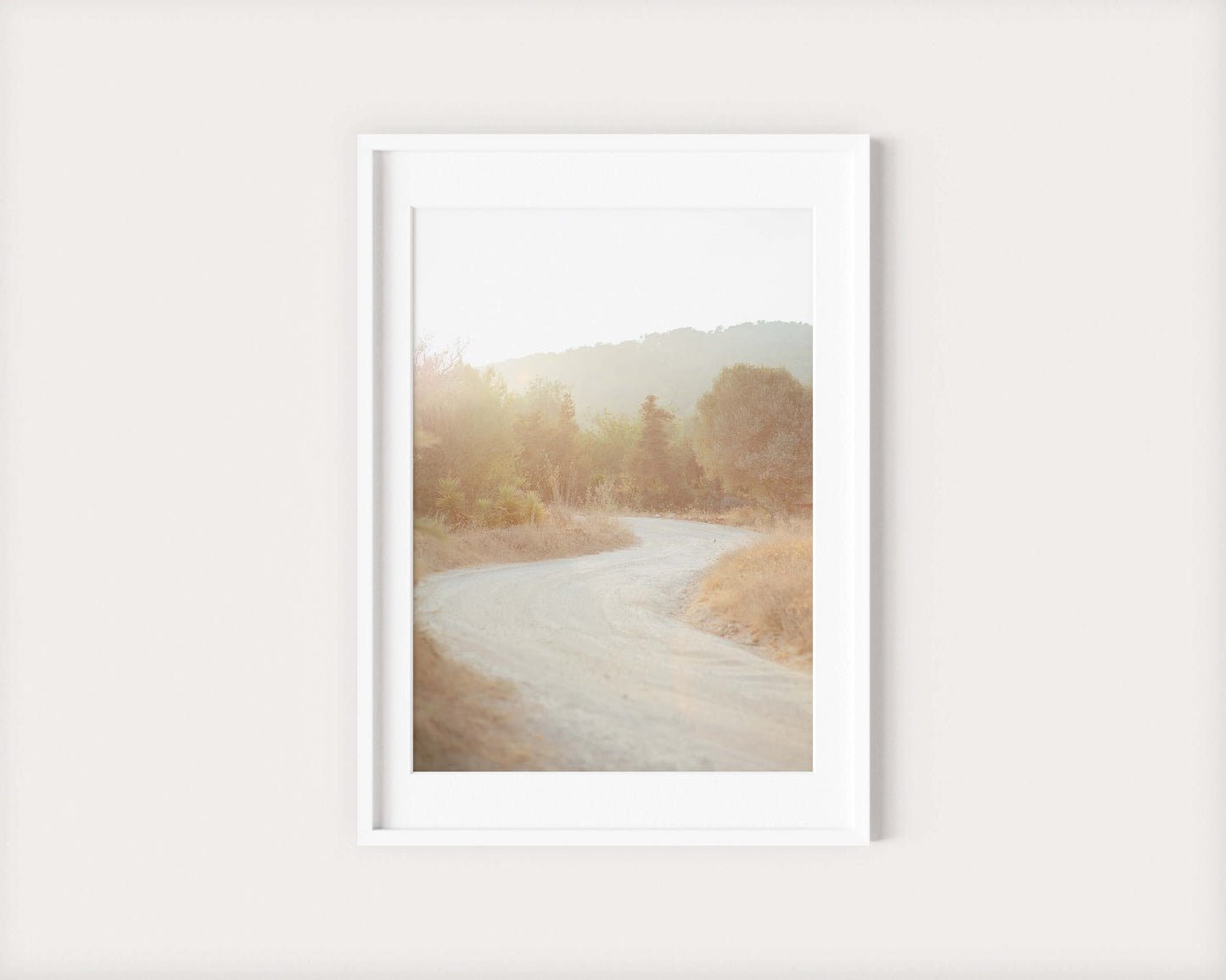 DUSTY CAMINO Portrait White Framed