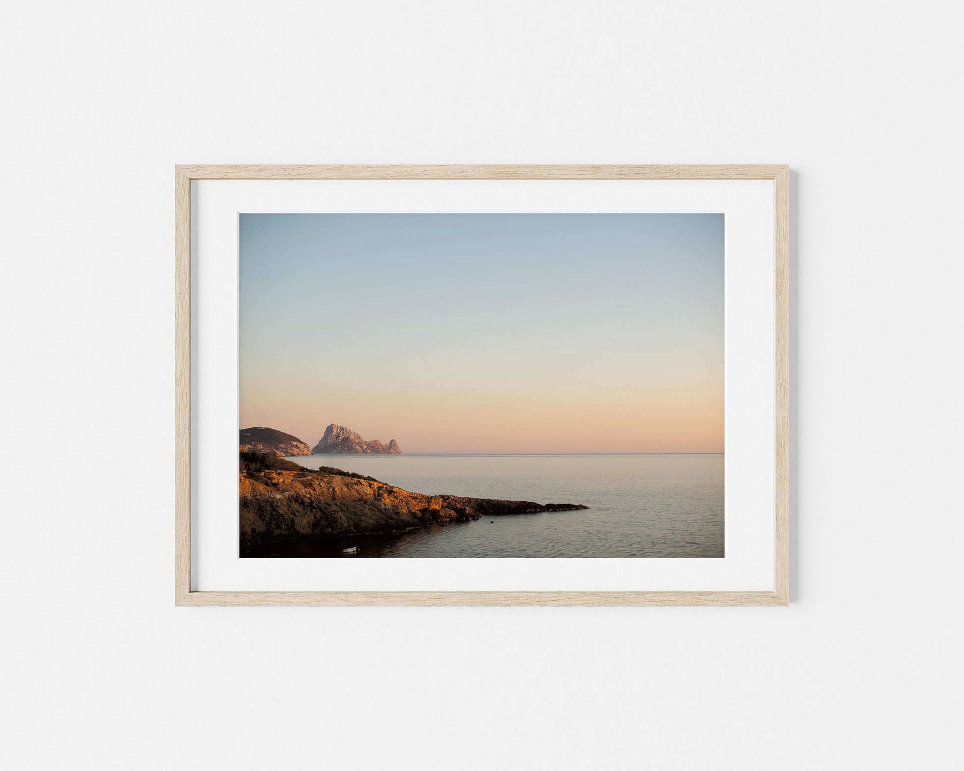 ES VEDRA GOLDEN HOUR Landscape Oak Framed