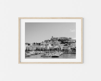 EIVISSA B&W IBIZA TOWN Landscape Oak Framed