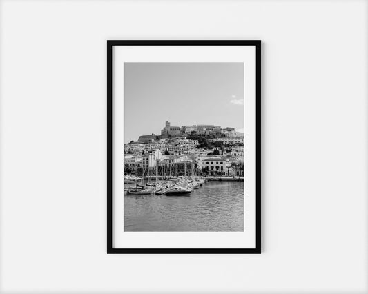 EIVISSA B&W Portrait Black Framed