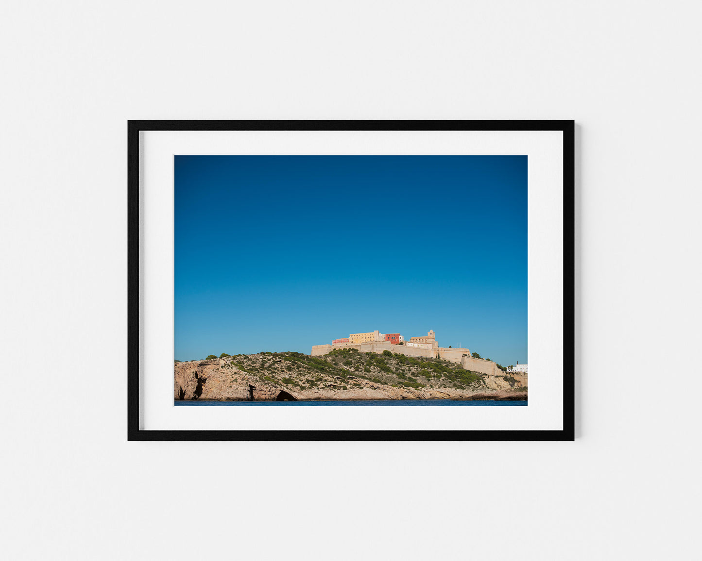 EIVISSA BACK SIDE Landscape Black Framed