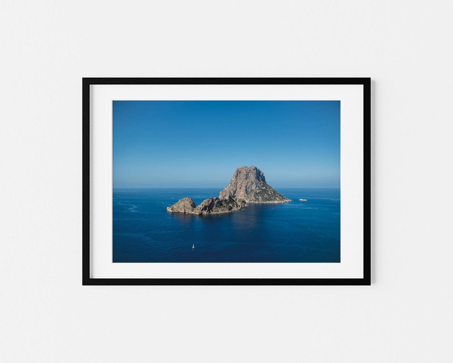 ESVEDRA BLUE IBIZA ES VEDRA B Landscape Black Framed