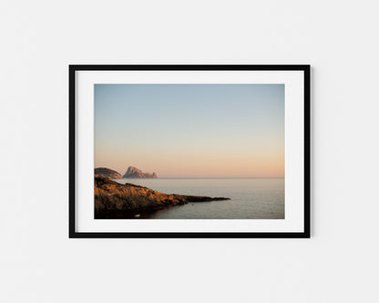 ES VEDRA GOLDEN HOUR Landscape Black Framed