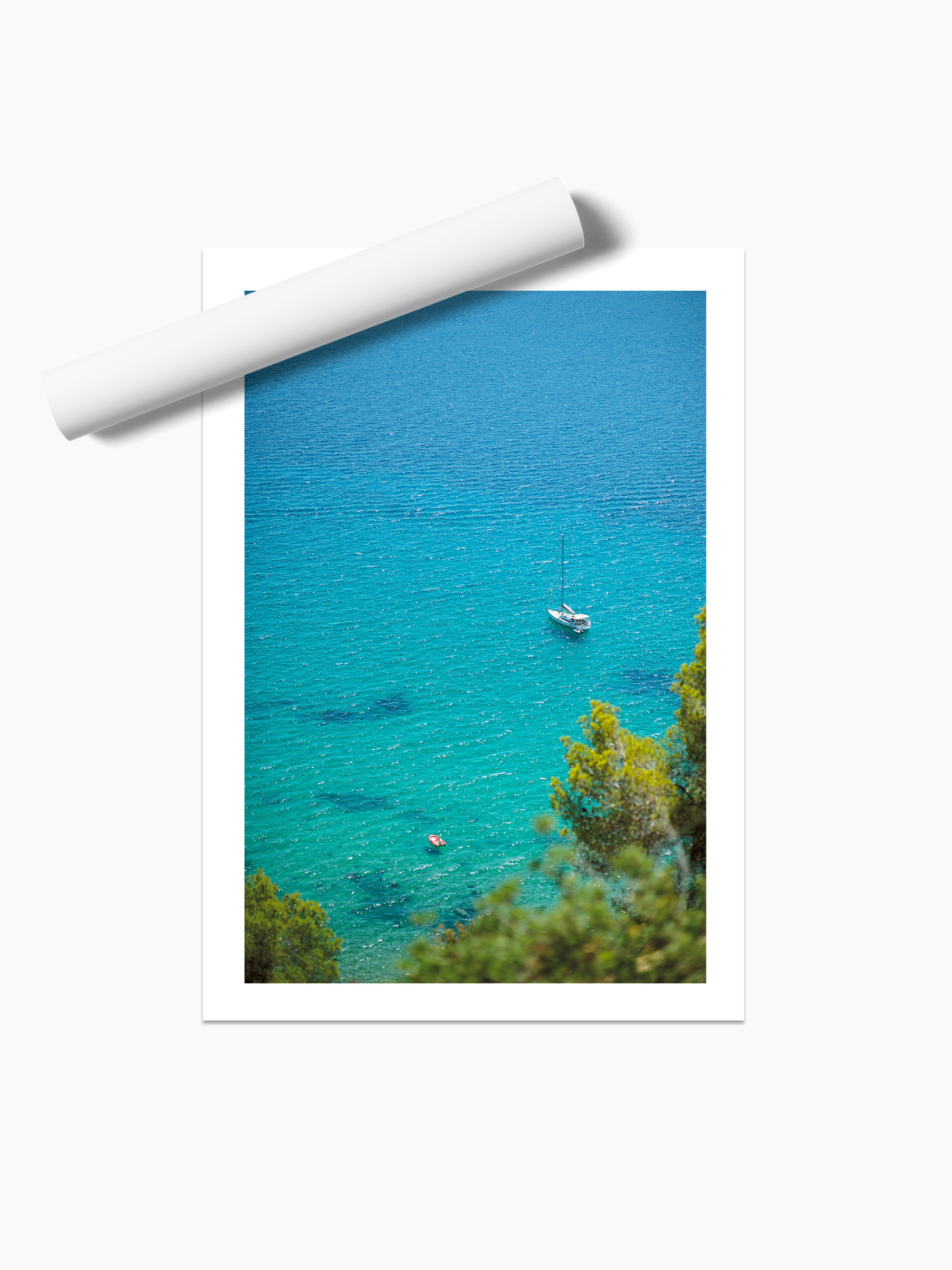 TWO BOATS . IBIZA SEASCAPES