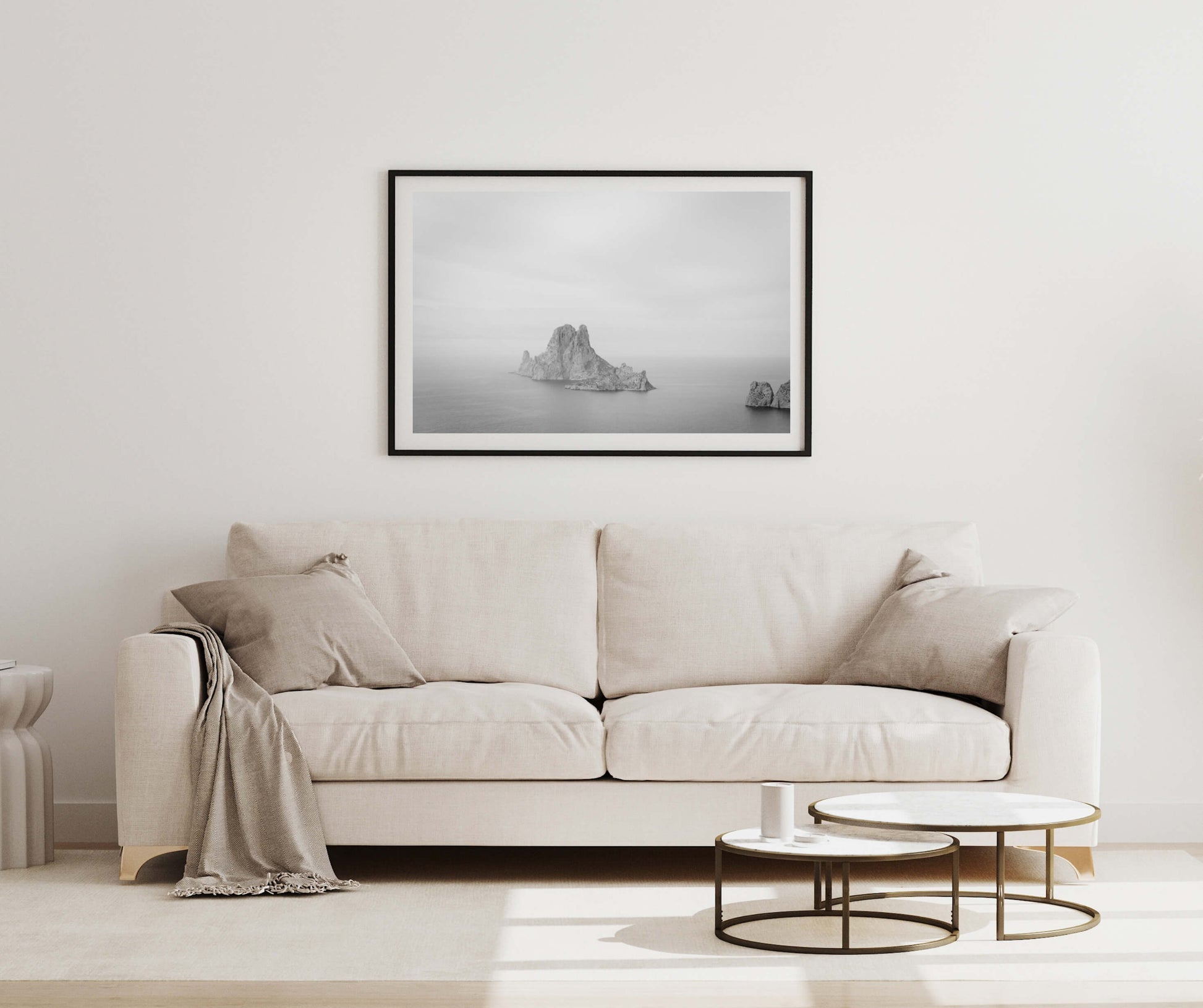 ES VEDRA BACKSIDE IBIZA ES VEDRA Landscape Black Framed Lifestyle Shot