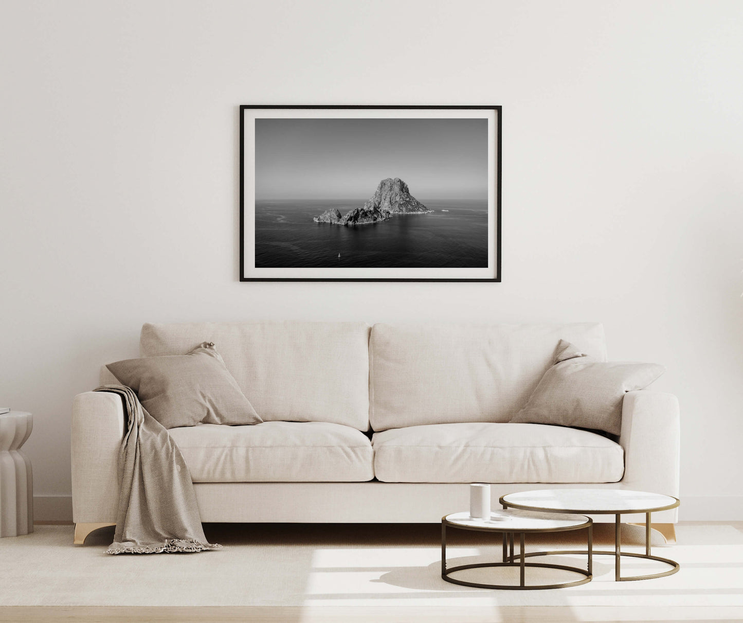 ES VEDRA B&W IBIZA ES VEDRA Landscape Black Framed Lifestyle Shot