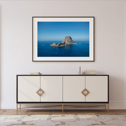 ESVEDRA BLUE IBIZA ES VEDRA B Landscape Black Framed Lifestyle Shot