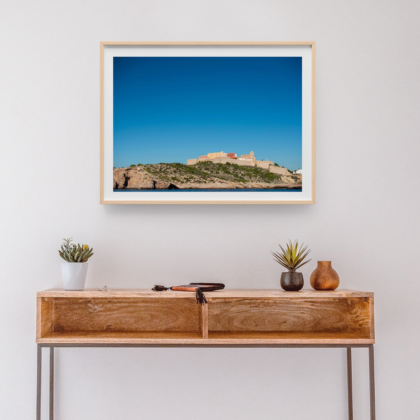 EIVISSA BACK SIDE Landscape Black Framed lifestyle Shot