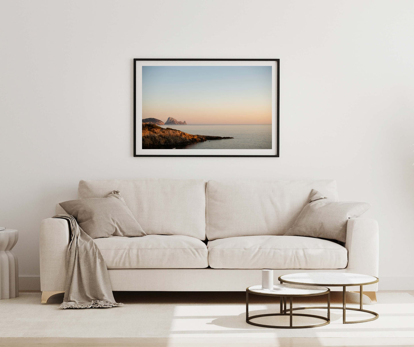 ES VEDRA GOLDEN HOUR Landscape Black Framed Lifestyle Shot