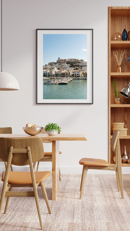 EIVISSA OLD TOWN Portrait Black Framed Lifestyle Shot