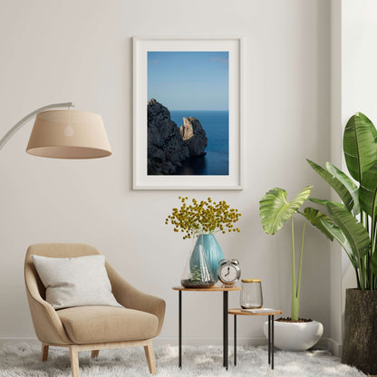 CLIFF TOOTH Portrait White Framed Lifestyle shot