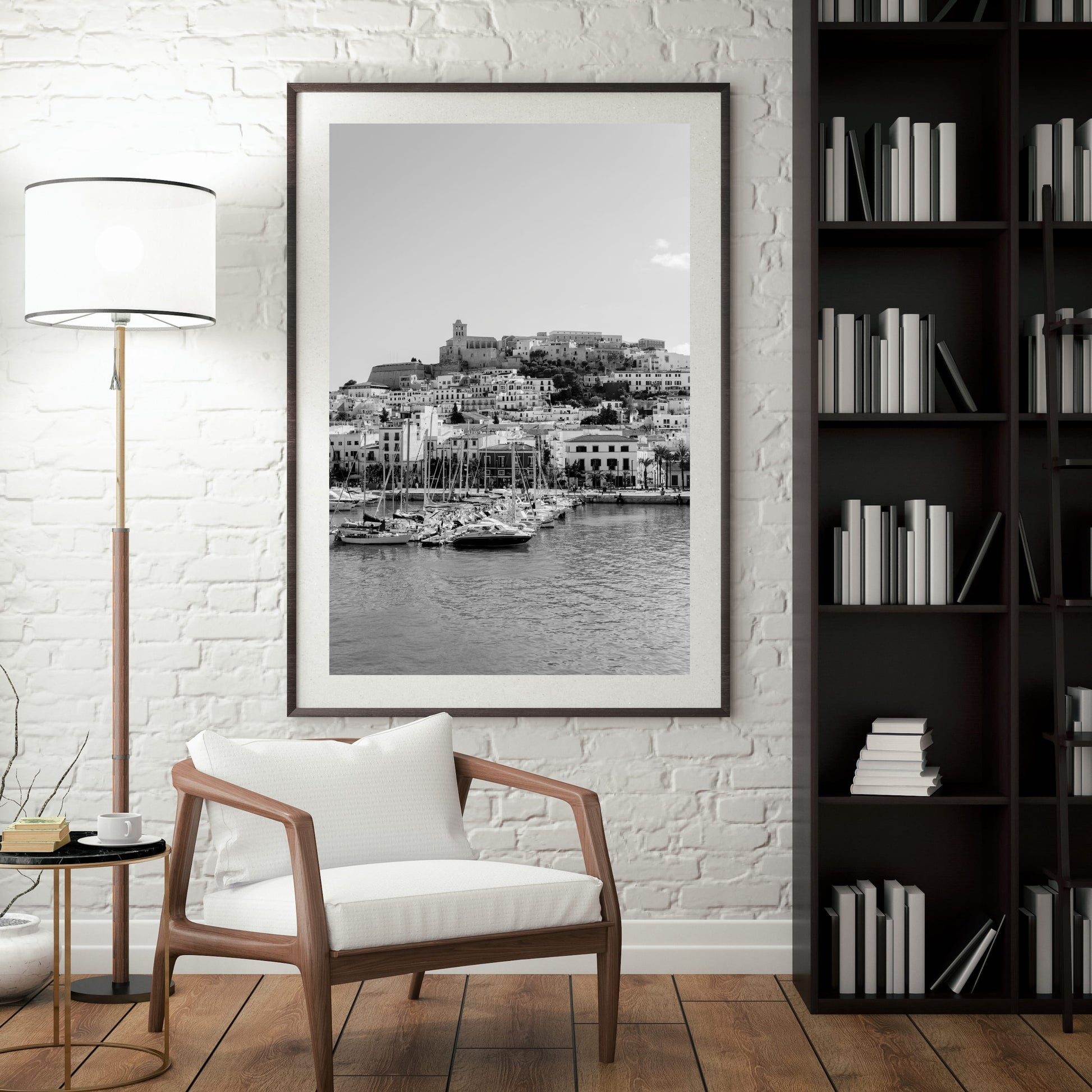 EIVISSA B&W Portrait Black Framed Lifestyle Shot