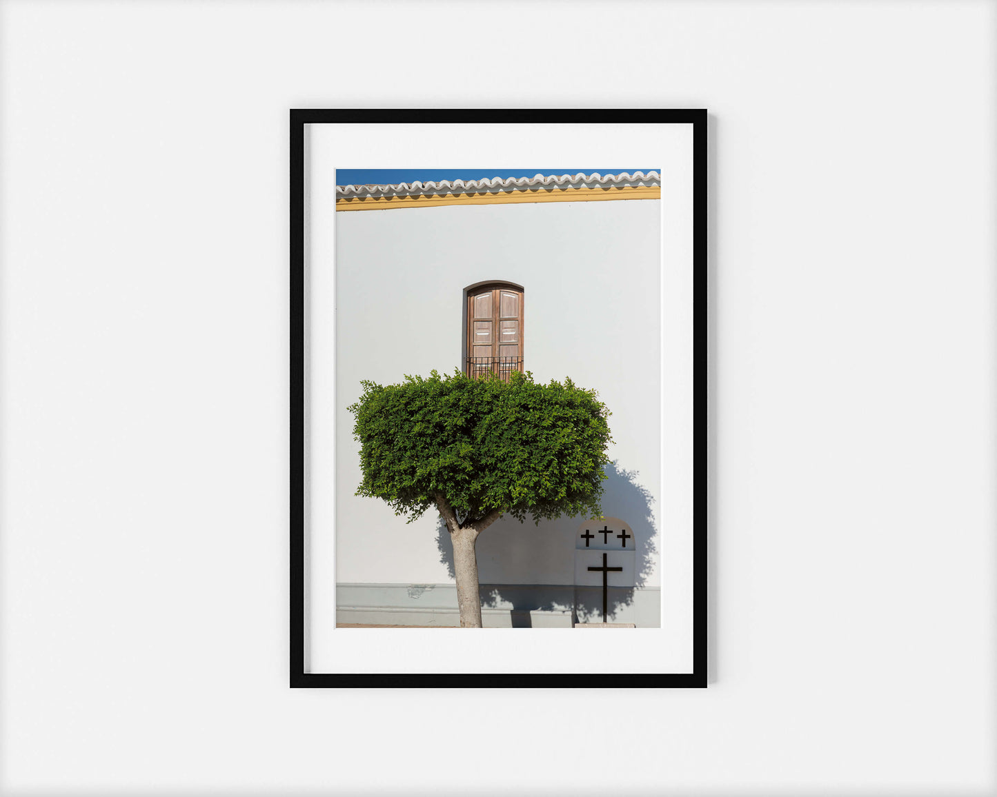 SANTA GERTRUDIS TREE Portrait Black Framed