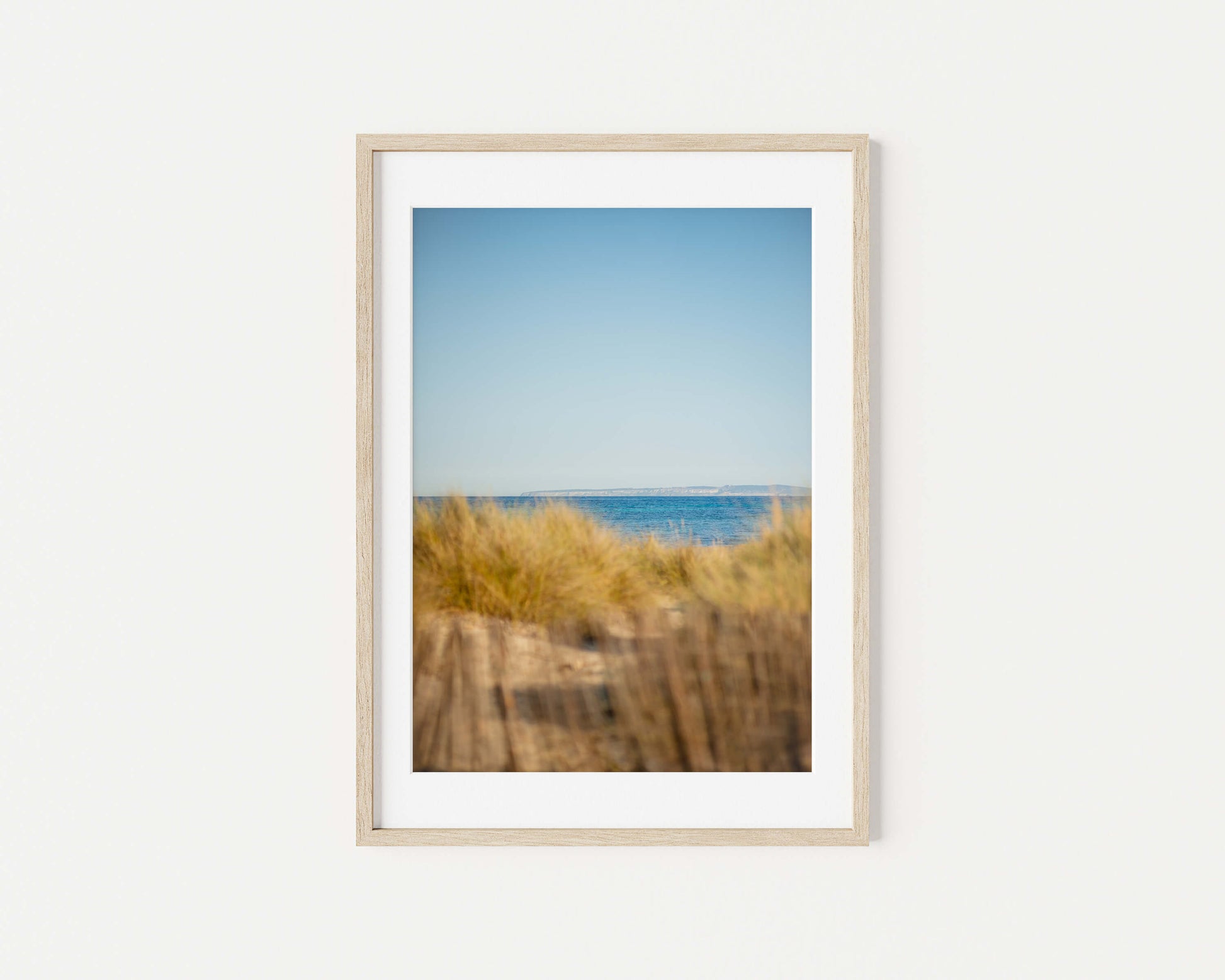 SAND DUNES ES CAVALLET Portrait Oak Framed