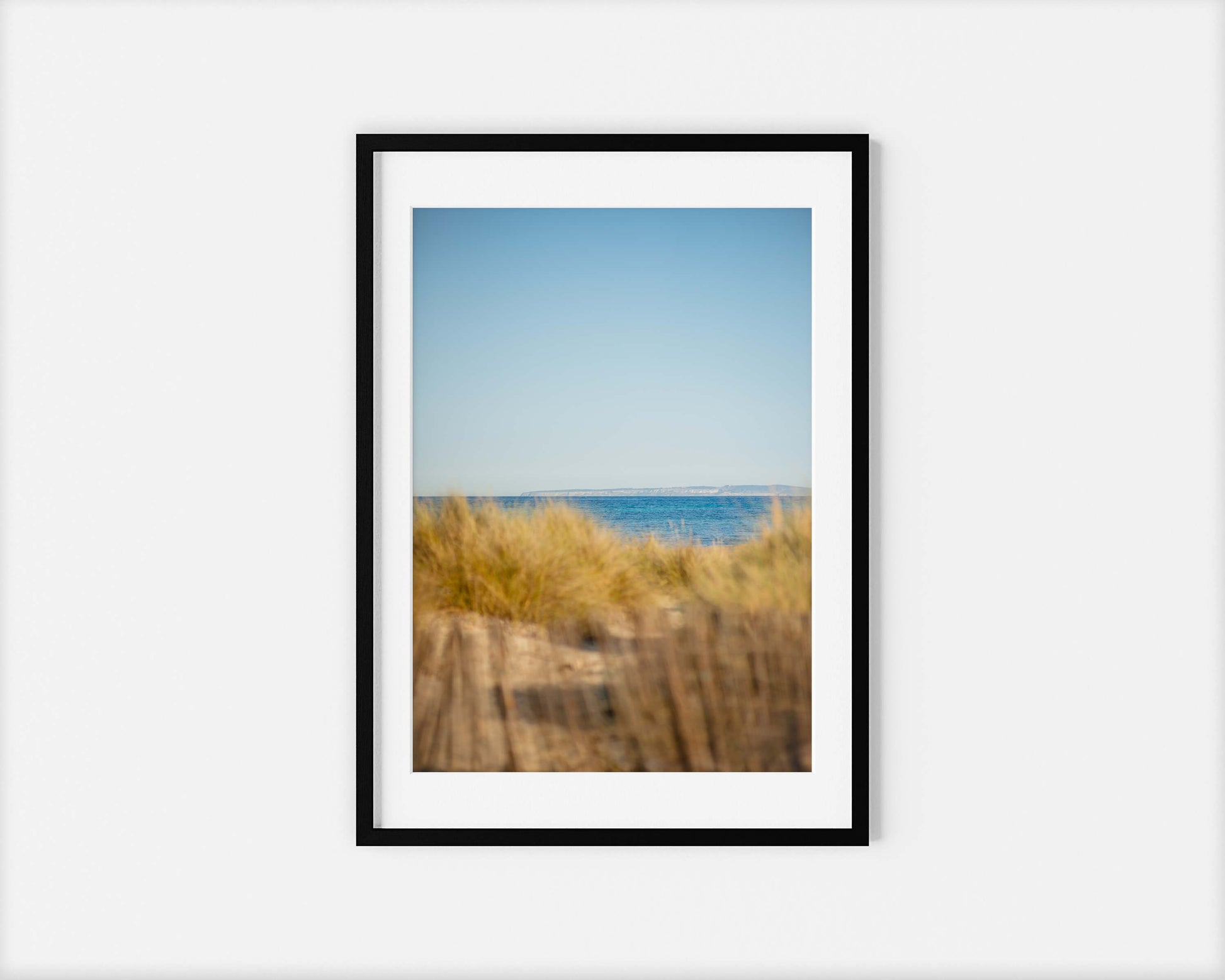 SAND DUNES ES CAVALLET Portrait Black Framed