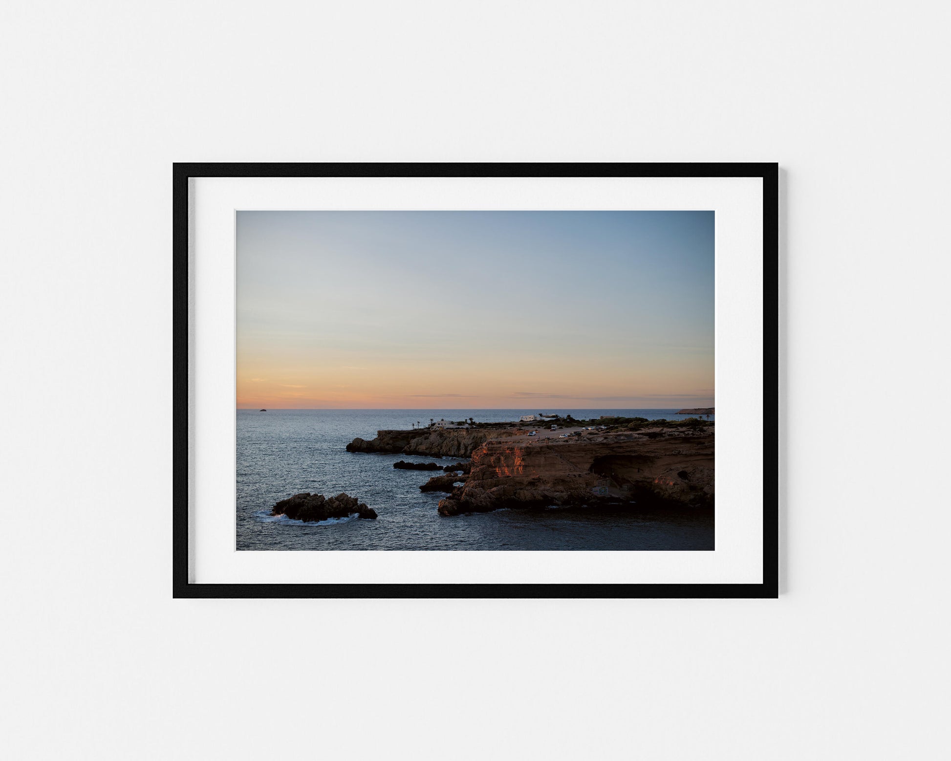 THE CAVES IBIZA HORIZONS Landscape Black Framed