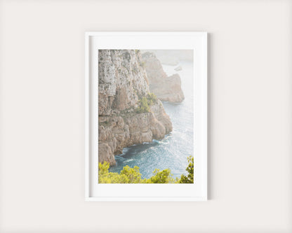 THE CLIFF IBIZA SEASCAPES Portrait White Framed