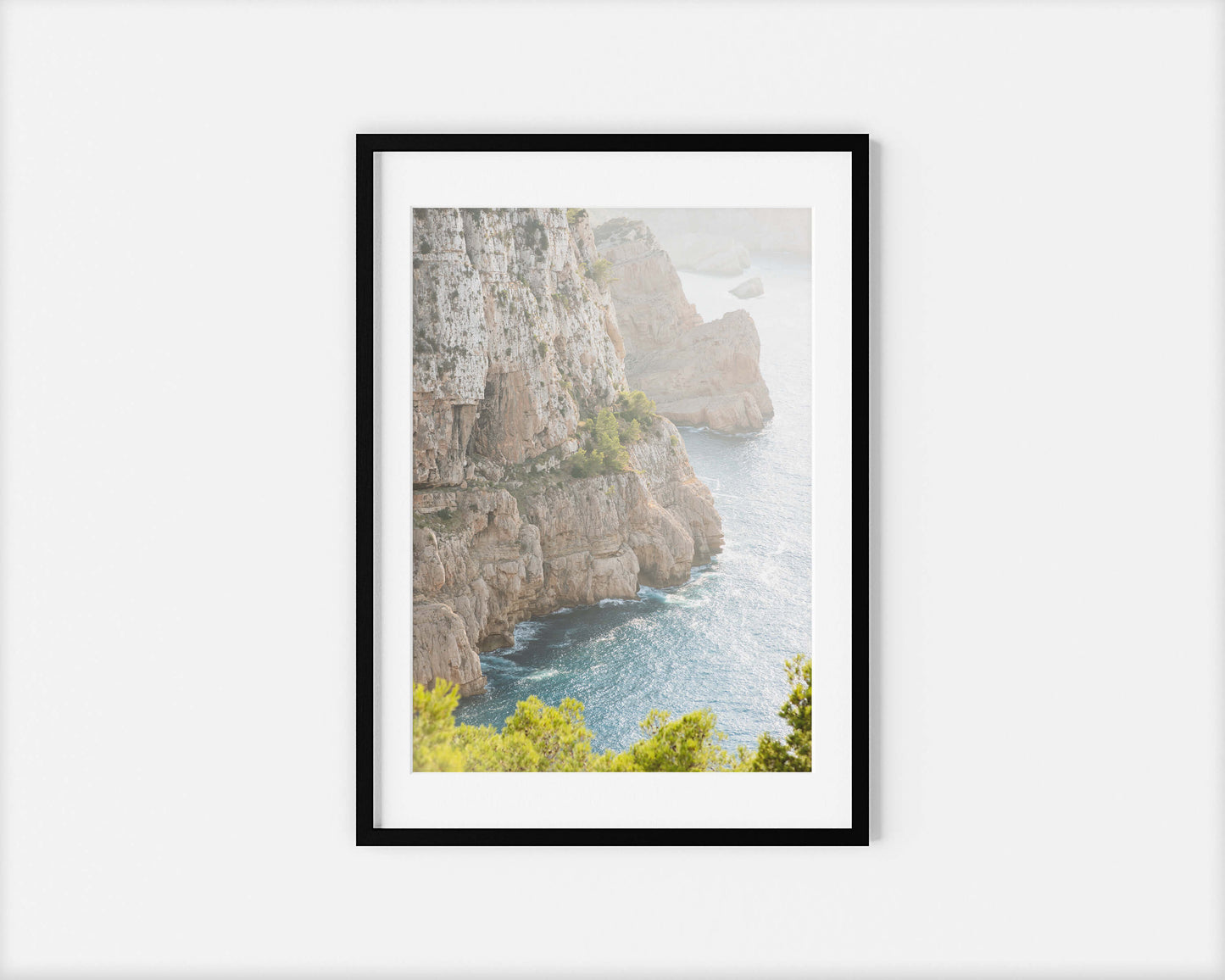 THE CLIFF IBIZA SEASCAPES Portrait Black Framed