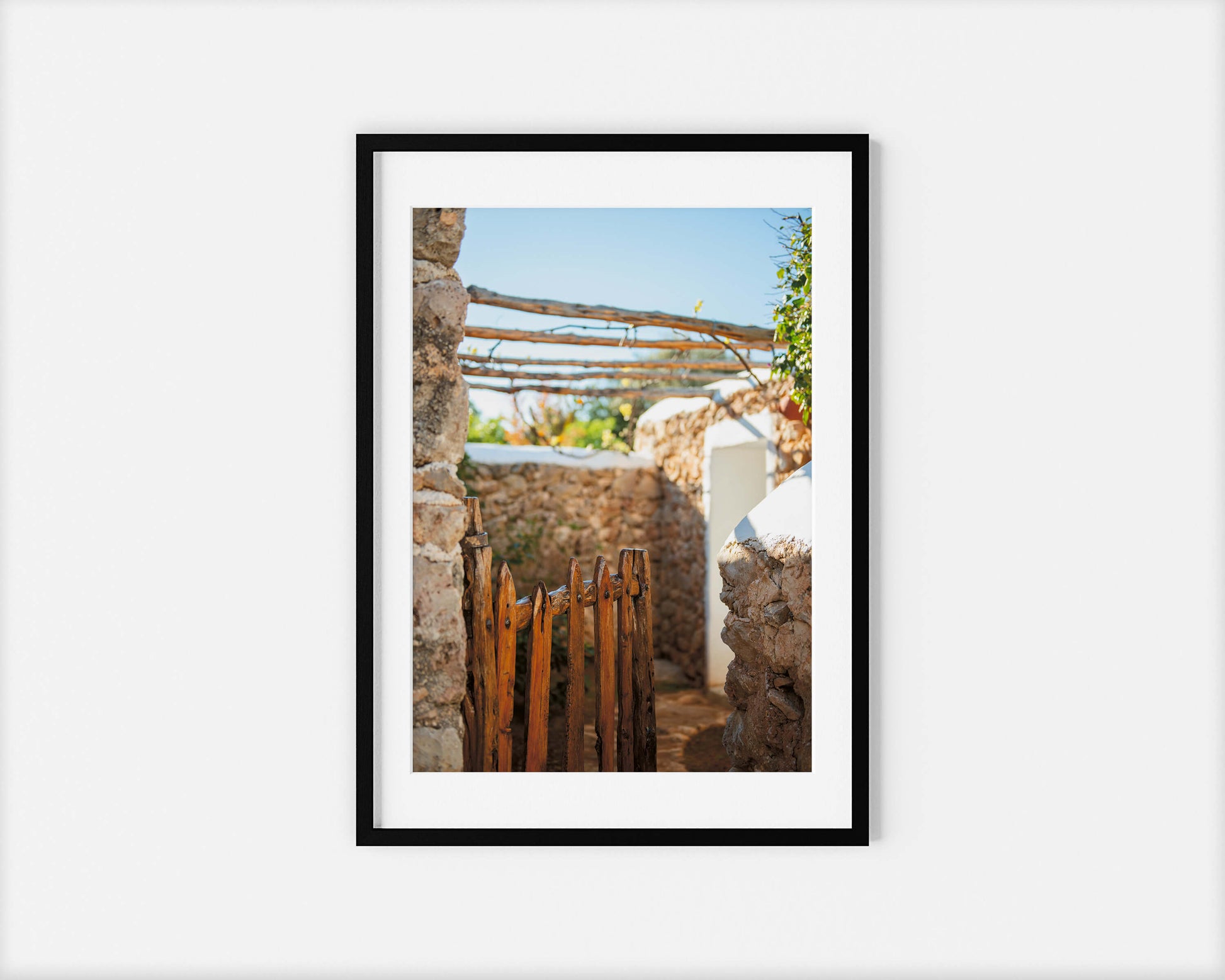 THE GATE IBIZA CAMPO Portrait Black Framed