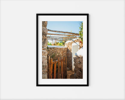 THE GATE IBIZA CAMPO Portrait Black Framed