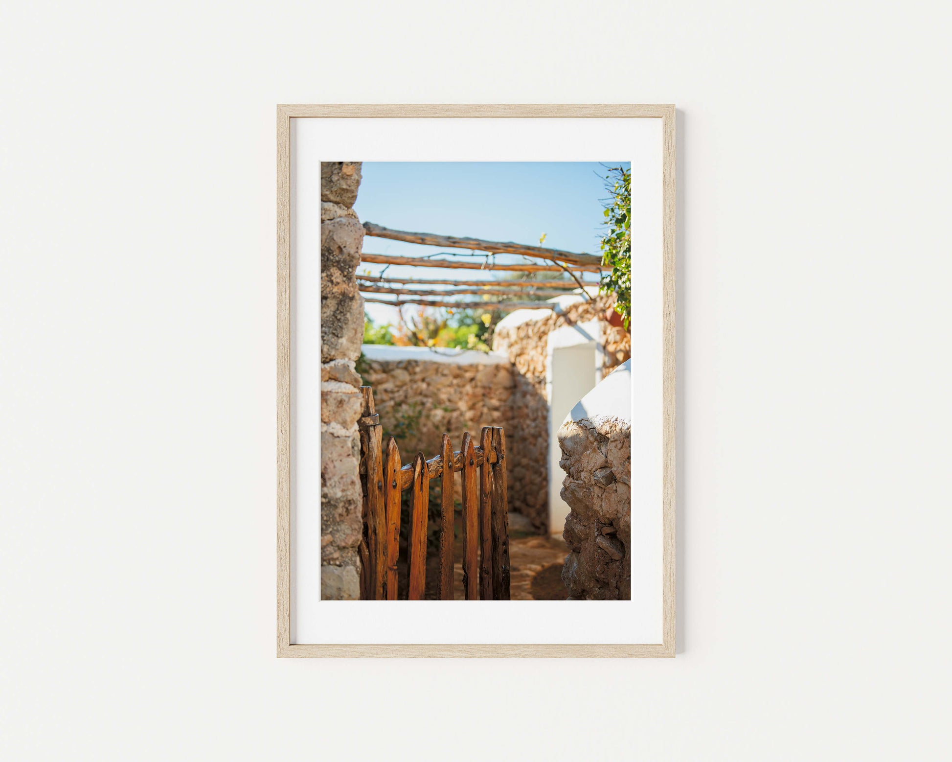 THE GATE IBIZA CAMPO Portrait Oak Framed