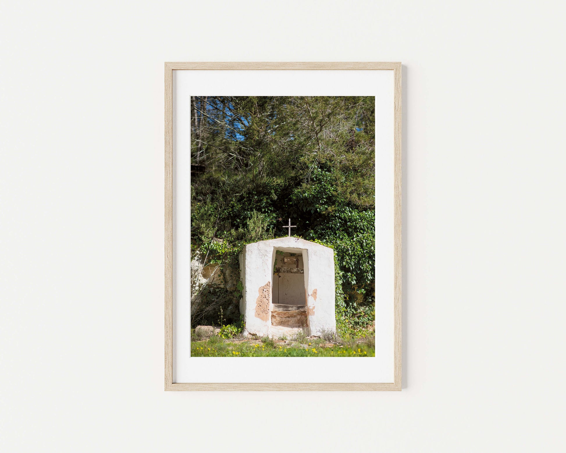 THE WELL . IBIZA CAMPO Portrait Oak Framed