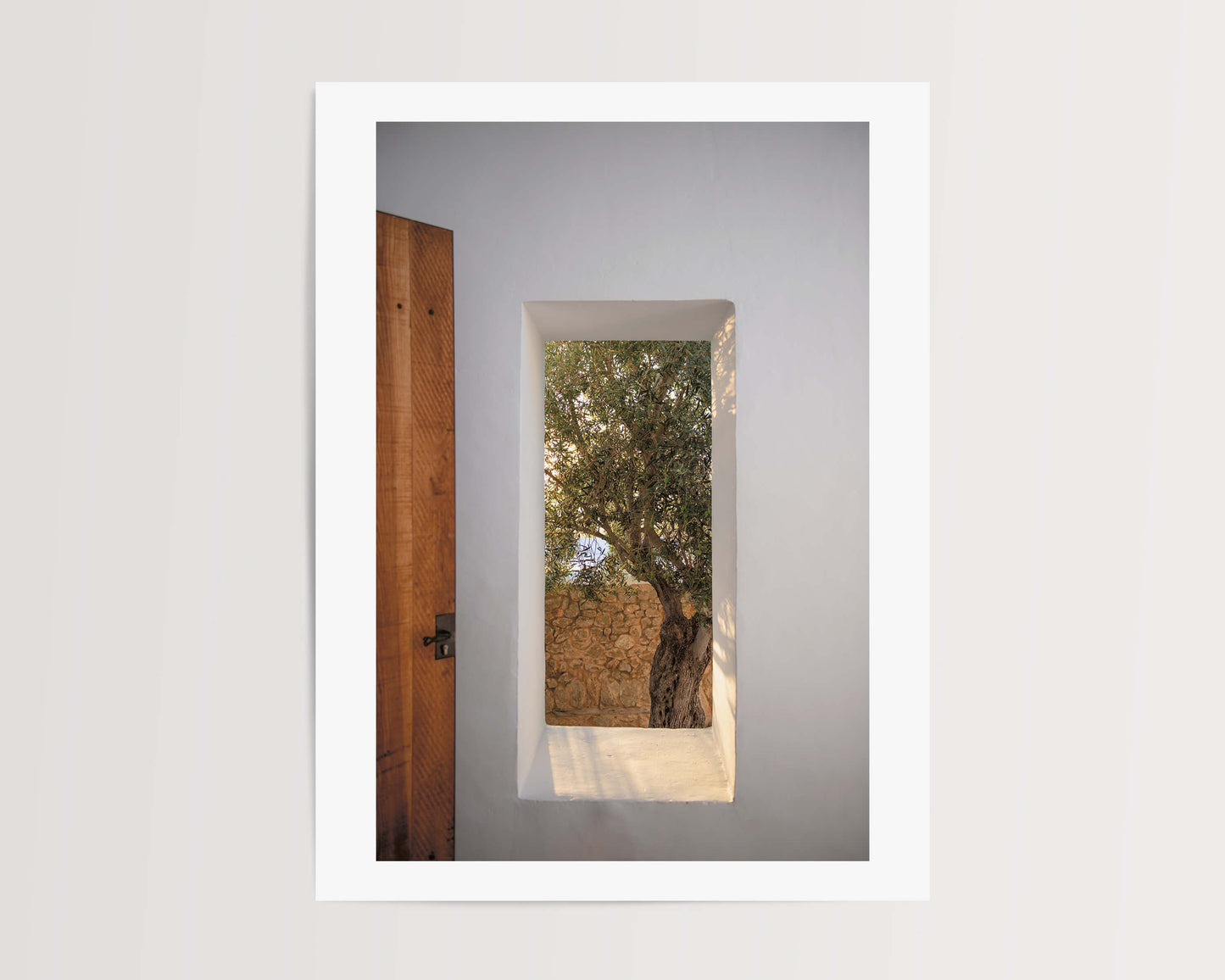 WINDOW WITH OLIVE . IBIZA CAMPO